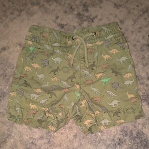 GAP | Olive Dinosaur Pattern Kids Shorts